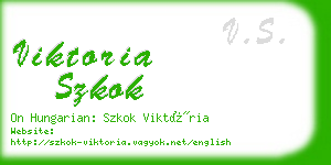 viktoria szkok business card